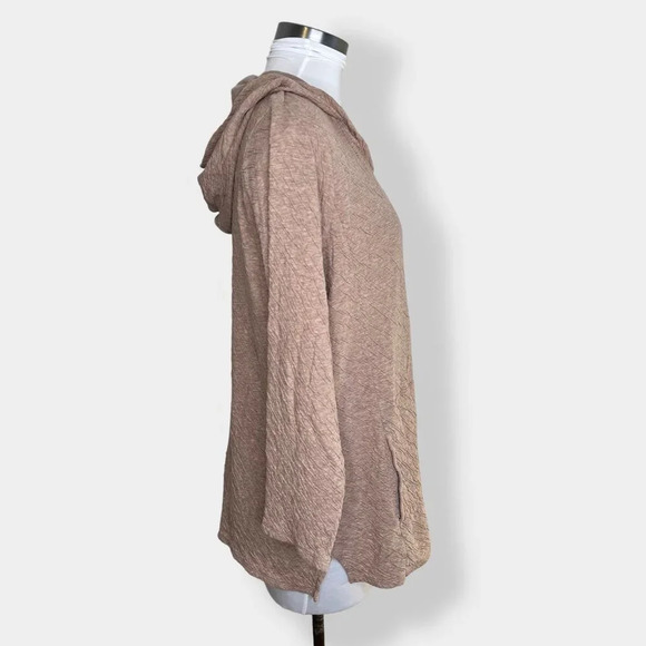 Pure‎ Jill Camel Brown Pullover Hooded Top M - Picture 2 of 5